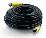 Meriva Technology Cable para DVR Móvil, DIN 6 Pin Macho - DIN 6 Pin Hembra, 15 Metros, Negro
