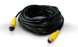 Meriva Technology Cable para DVR Móvil, DIN 6 Pin Macho - DIN 6 Pin Hembra, 7 Metros, Negro