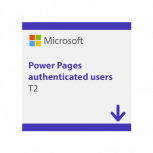 Power Pages Authenticated Users T2 Min 100 Units - 100 Users/Per Site/Month Capacity Pack, 1 Mes 