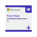 Power Pages Authenticated Users T1 100 Users/Per Site/Month Capacity Pack Education Student, 1 Año, Requiere Dominio Microsoft Educativo 