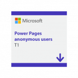 Power Pages Anonymous Users T1 500 Users/Per Site/Month Capacity Pack, 1 Año 
