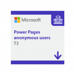 Power Pages Anonymous Users T3 Min 200 Units - 500 Users/Per Site/Month Capacity Pack Education Faculty, 1 Año, Requiere Dominio Microsoft Educativo 