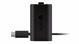 Microsoft Kit Carga y Juega para Xbox, USB-C, Negro