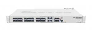 Switch MikroTik Gigabit Ethernet Cloud Router, 20 Puertos PoE 10/100/1000Mbps + 4 puertos SFP+, 128Gbit/s, 16.000 Entradas - Administrable