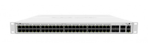 Switch MikroTik Gigabit Ethernet CRS354-48P-4S+2Q+RM, 48 Puertos PoE 10/100/1000Mbps + 4 Puertos SFP+, + 2 Puertos QSFP+, 700W - Administrable