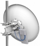 MikroTik Antena Direccional mANT30 PA, 30dBi, 4.7 - 5.9GHz, Montaje de Alineación de Precisión