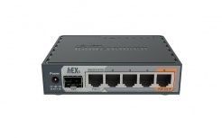 Router Mikrotik Ethernet hEX S, Alámbrico, 10/100/1000Mbit/s, 5 Puertos RJ-45