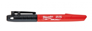 Milwaukee Marcador Permanente Inkzall, Punto Fino, Negro, 1 Pieza