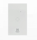 Mirati Interruptor de Luz Inteligente Touch M1SI2, Wi-Fi, Blanco