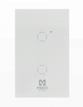 Mirati Interruptor de Luz Inteligente Touch M2SI2, Wi-Fi, Blanco