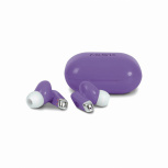 Misik Audífonos Intrauriculares con Micrófono MH609V, Inalámbricos, Bluetooth, USB, Morado