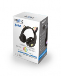 Misik Audífonos con Micrófono MH620, Bluetooth, Alámbrico/Inalámbrico, USB/3.5mm, Negro