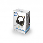 Misik Audífonos con Micrófono MH620, Bluetooth, Alámbrico/Inalámbrico, USB/3.5mm, Negro