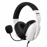 Mitzu Audífonos Gamer con Micrófono BASH-4204WH, Alámbrico, 3.5mm, para No disponible, Blanco