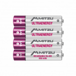 Mitzu Pila Recargable AAA, 1.2V, 4 Piezas