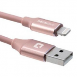 Mobifree Cable USB-A Macho - Lightning MFI Macho, 1 Metro, Dorado