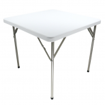 Modamob Mesa Plegable ZL-F86-80, 86cm x 86cm, Blanco