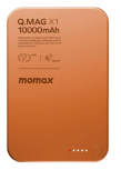 Cargador Portátil Momax Power Bank Q.Mag X1 Magnetic, 10.000mAh, Naranja