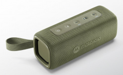Motorola Bocina Portátil ROKR600 BT, Bluetooth, Inalámbrico, USB-C, 30W, Verde - Resistente a Polvo/Agua