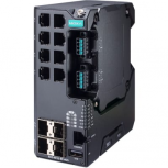 Switch Moxa Fast Ethernet EDS-4012-8P-4GS-LVB, 8 Puertos PoE 10/100 + 4 Puertos SFP, 90W, 16.000 Entradas - Administrable