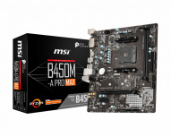 Tarjeta Madre MSI Micro-ATX B450M-A PRO MAX, S-AM4, AMD B450, HDMI, 32GB DDR4 para AMD ― Requiere Actualización de BIOS para Ryzen Serie 5000