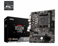 Tarjeta Madre MSI micro ATX B550M-A PRO, S-AM4, AMD B550, HDMI, 64GB DDR4 para AMD — Requiere Actualización de Bios para la Serie Ryzen 5000