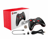 MSI Gamepad FORCE GC30, Alámbrico/Inalámbrico, USB 2.0, Negro 