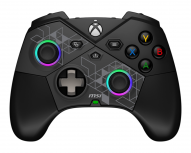 MSI Gamepad FORCE PRO W, Alámbrico/Inalámbrico, USB 2.0, Negro