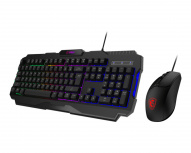 Kit Gamer de Teclado y Mouse MSI FORGE GK100, Alámbrico, USB, Negro, Español image