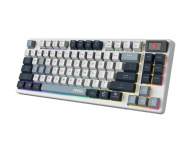 Teclado Gamer MSI Forge GK600 TKL LED RGB TKL, Teclado Mecánico, Linear, Inalámbrico, USB, Blanco, Inglés image