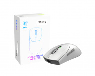 Mouse Gamer Ergonómico MSI FORGE GM340, Inalámbrico, Óptico, 12.000DPI, RF Inalámbrico/Bluetooth, Blanco