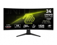 Monitor Gamer Curvo MSI MAG 346CQ LCD 34", 3440x1440 Ultra Wide Quad HD, 180Hz, HDMI/DisplayPort, Negro - Imagen del combo