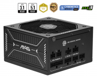Fuente de Poder MSI MAG A750GLS PCIE5 80 PLUS Gold ATX, Modular, 24-pin ATX, 135mm, 750W