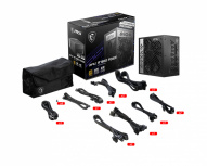 Fuente de Poder MSI MPG A750G PCIE5 80 PLUS Gold, Modular, 20+4 pin ATX, 135mm, 750W image