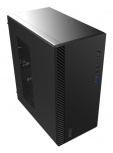 Gabinete MSI PRO SHIELD M100P, Midi-Tower, Micro-ATX/Mini-ITX, USB 2.0/3.0, sin Fuente, 1 Ventilador Instalado, Negro image