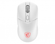 Mouse Gamer Ergonómico MSI VERSA 300, Inalámbrico, Óptico, 8.000DPI, RF Wireless/Bluetooth/USB-A, Blanco