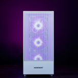 Gabinete Munfrost Alpha White, Midi-Tower, ATX/Micro-ATX/Mini-ITX, USB 2.0/3.0, sin Fuente, 4 Ventiladores Instalados, Blanco - Imagen adicional 2