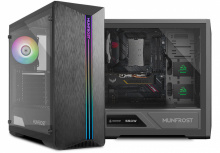 Gabinete Munfrost MFGSHN1B, Midi-Tower, ATX/Micro-ATX/Mini-ITX, USB 2.0/3.0, sin Fuente, 1 Ventilador Instalado, Negro - Imagen adicional 1