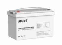 Must Batería Sellada LP-1512-100, Litio, 12V, 100Ah