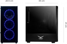 Gabinete Naceb Player, Midi-Tower, ATX/Micro-ATX/Mini-ITX, USB 2.0/3.0, sin Fuente, 3 Ventiladores Instalados, Negro - Imagen adicional 2