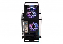 Gabinete Naceb Olympian, Midi-Tower, Micro-ATX/Mini-ITX, USB 2.0/3.0, sin Fuente, 3 Ventiladores Instalados, Negro - Imagen adicional 3