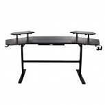 Naceb Escritorio Gamer NA-0648, 1300mm x 60cm, Negro