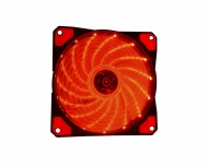 Ventilador Naceb NA-0920 LED Rojo, 120mm, 1200RPM, Negro