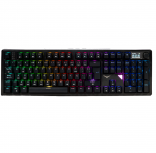 Teclado Naceb NA-2666 LED RGB, Teclado Mecánico, KTT Black, Alámbrico/Inalámbrico, USB/Bluetooth, Negro, Español