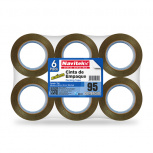 Navitek Hotmelt 500 Cinta Adhesiva, 6 Rollos de 48mm x 150m, Canela