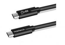 Naztech Cable USB-C Macho - USB-C Macho, 1.2 Metros, Negro