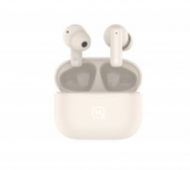Necnon Audífonos Intrauriculares con Micrófono NTWS-103, Inalámbrico, Bluetooth, Beige