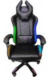 Necnon Silla Gamer NSG-RGB 1, hasta 150kg, Negro/Blanco