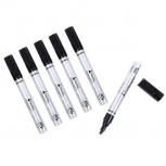 Nextep Marcador Permanente NE-077N, Punta de Cincel, Negro, 6 Piezas