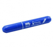 Nextep Marcador Permanente NE076, Punta de Cincel, Azul, 12 Piezas